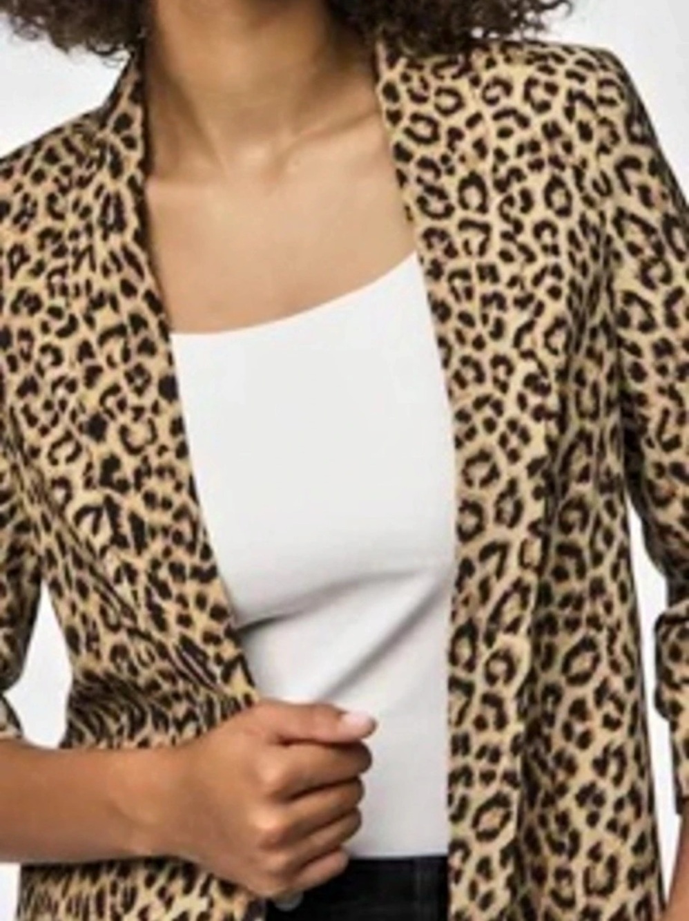 Leopard Print Blazer